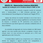 Rodada de mediação entre Sindmon-Metal e SIME no TRT